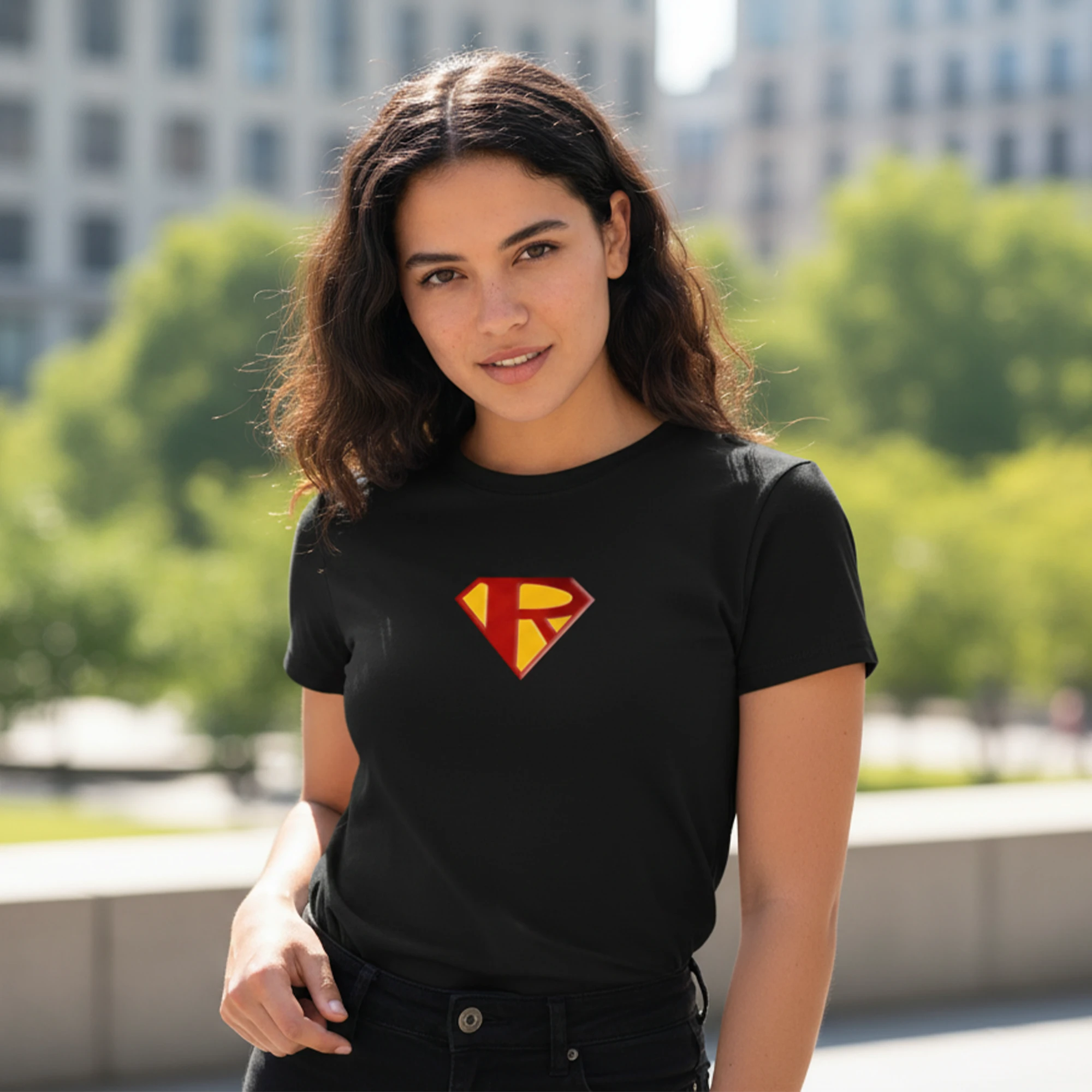 Super-Rotti T-Shirt, Unisex, Schwarz mit Super-Rotti-Logo Super-Rotti T-Shirt, Unisex, Schwarz mit Super-Rotti-Logo
