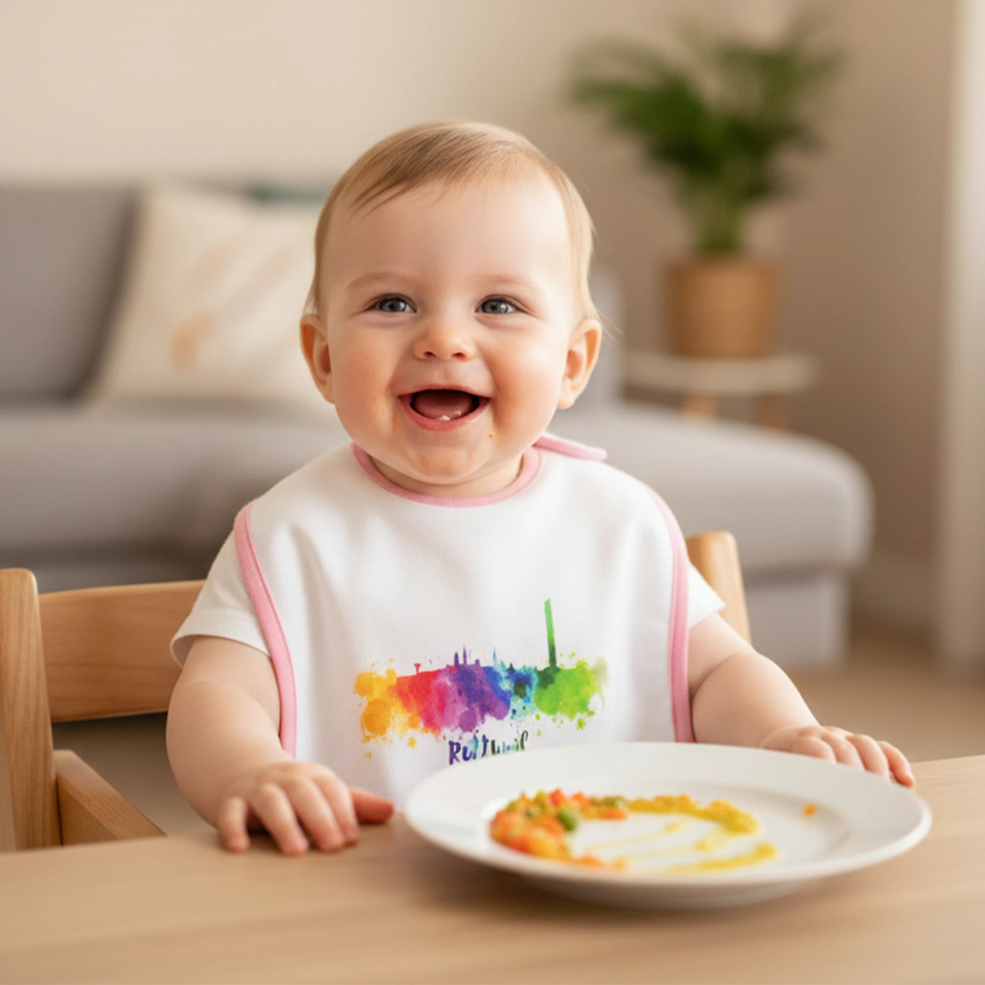 Lätzchen mit Rottweiler Skyline