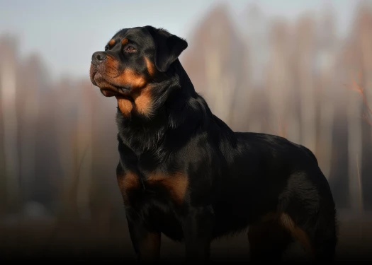 Ein eleganter Rottweiler