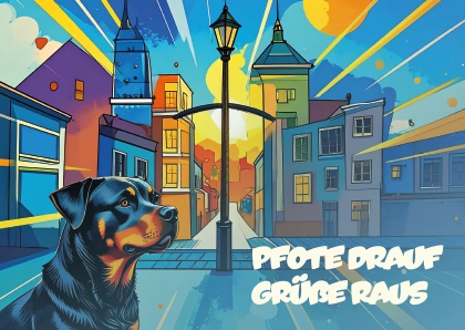 Pfote drauf Grüße raus Pfote drauf Grüße raus