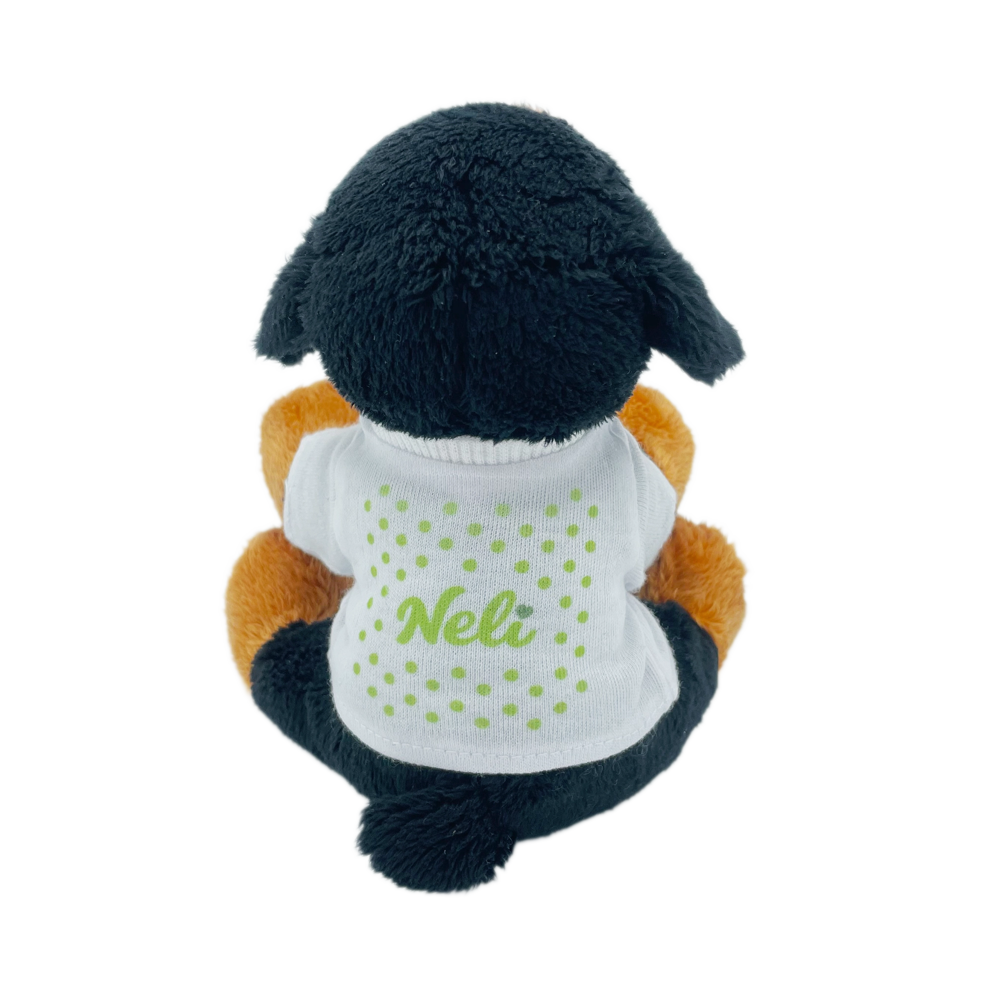 Kleines Rottweiler Kuscheltier mit T-Shirt – Nelis Motiv Kleines Rottweiler Kuscheltier mit T-Shirt – Nelis Motiv
