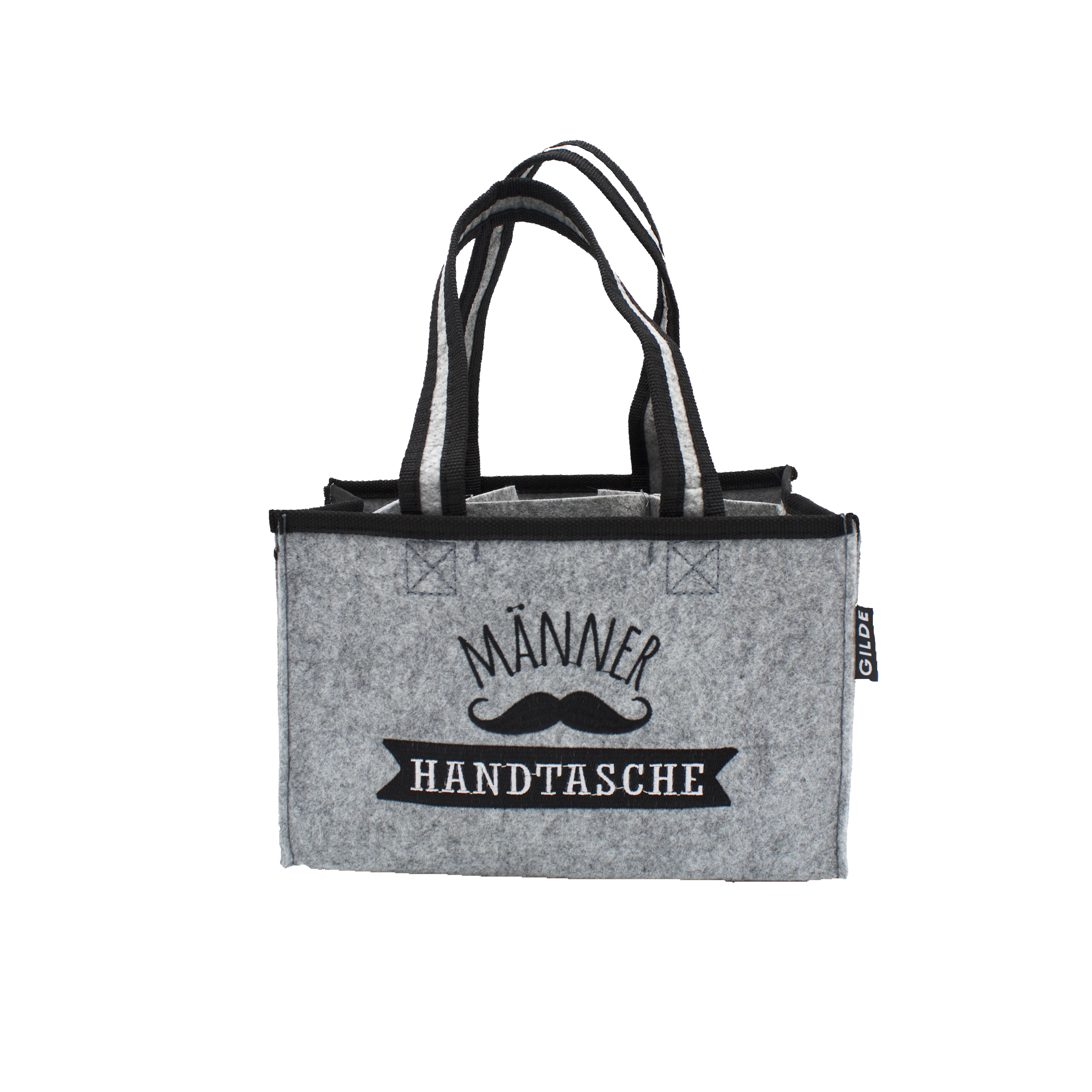 Männer-Handtasche aus Filz – Flaschentasche für 6x 0,33 l Männer-Handtasche aus Filz – Flaschentasche für 6x 0,33 l