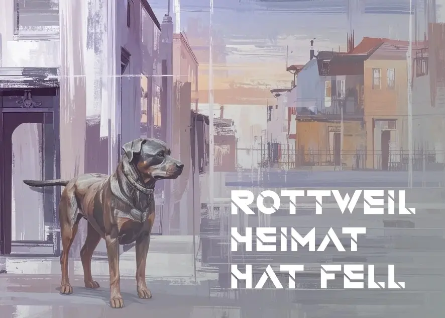 Postkarte Rottweil Heimat hat Fell