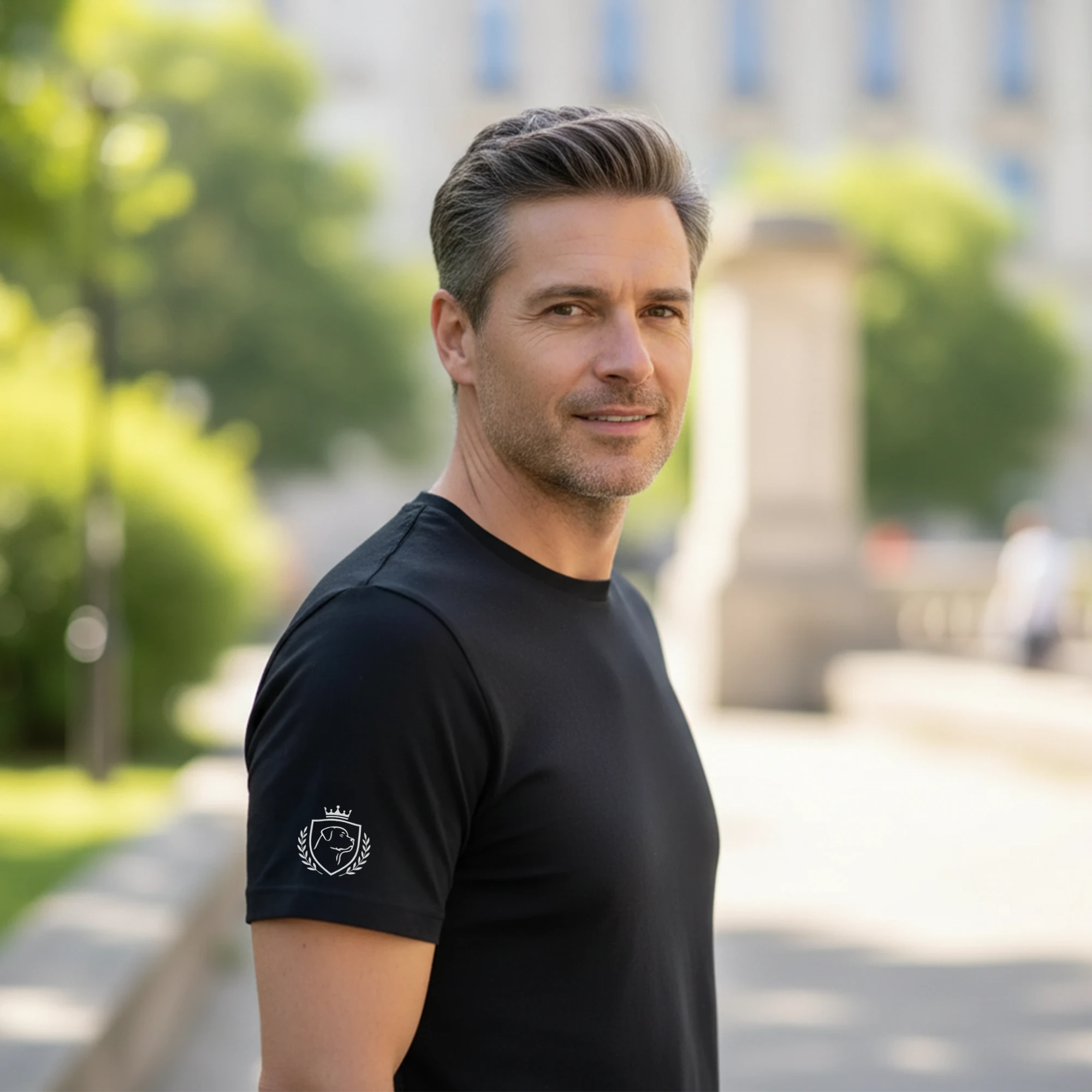 ROTTVILLE T-Shirt, Unisex, Schwarz mit weißen Details, XXL
