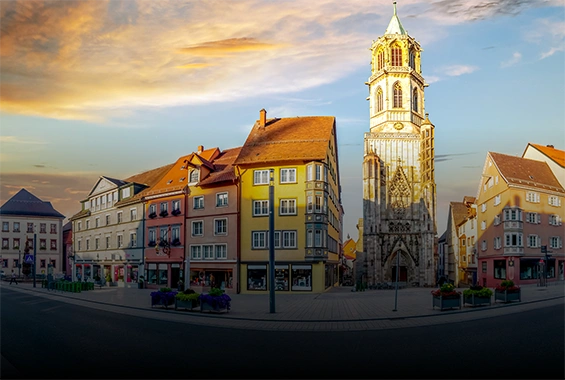 Rottweil Stadt Impression bei Abendsonne