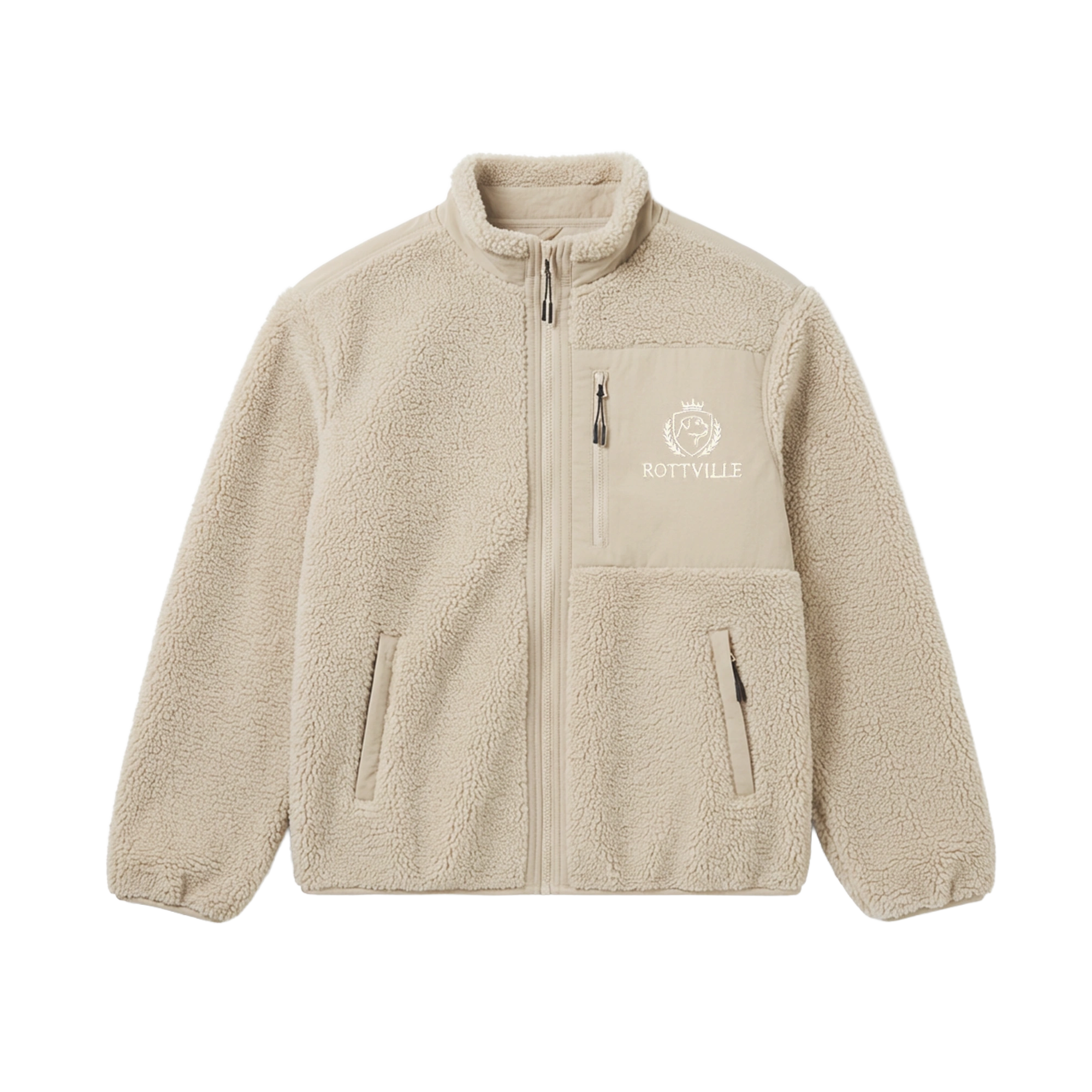 ROTTVILLE Teddy Jacke Beige ROTTVILLE Teddy Jacke Beige