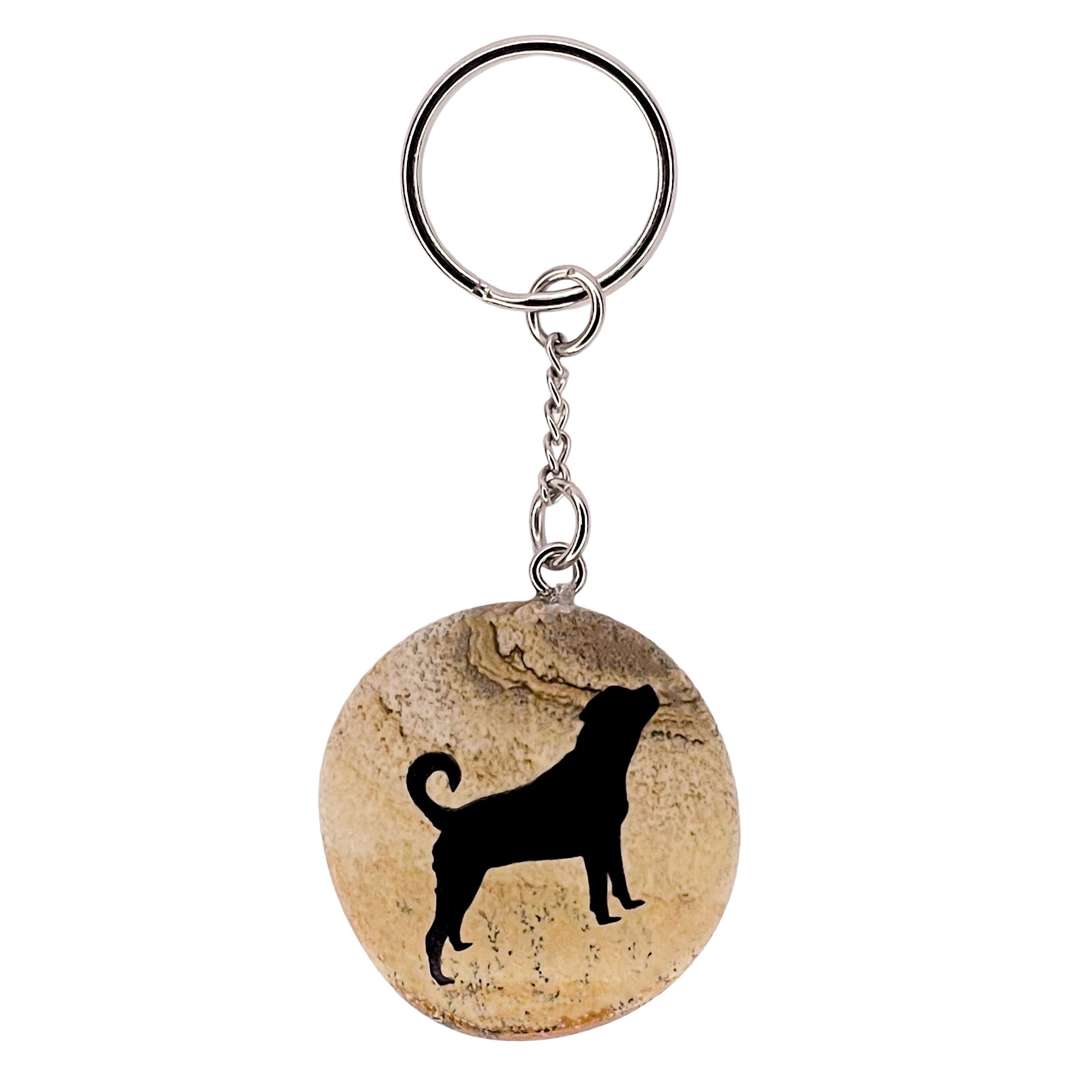 Schlüsselanhänger Rottweiler Hund braun Schlüsselanhänger Rottweiler Hund