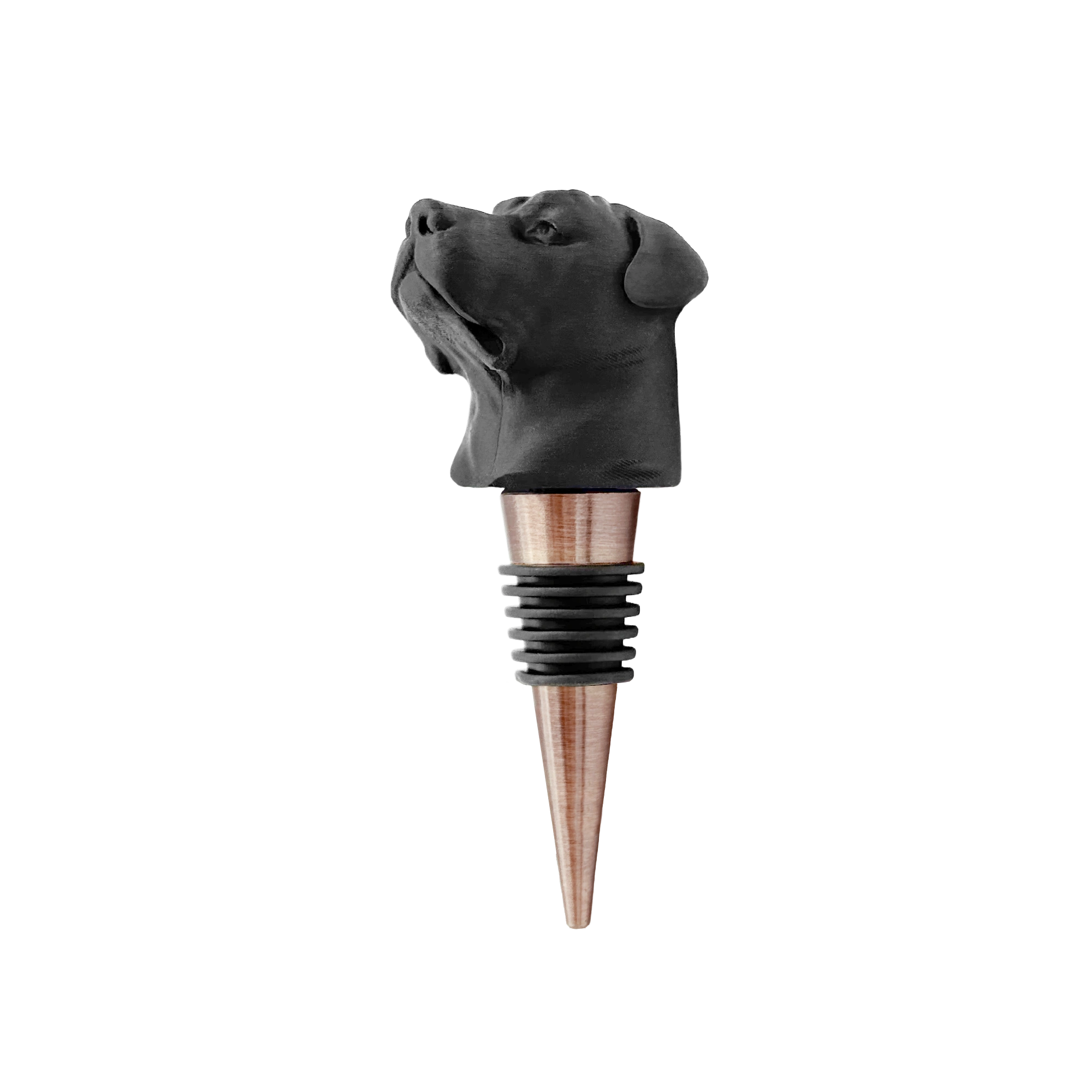 Flaschenverschluss Rottweilers schwarz