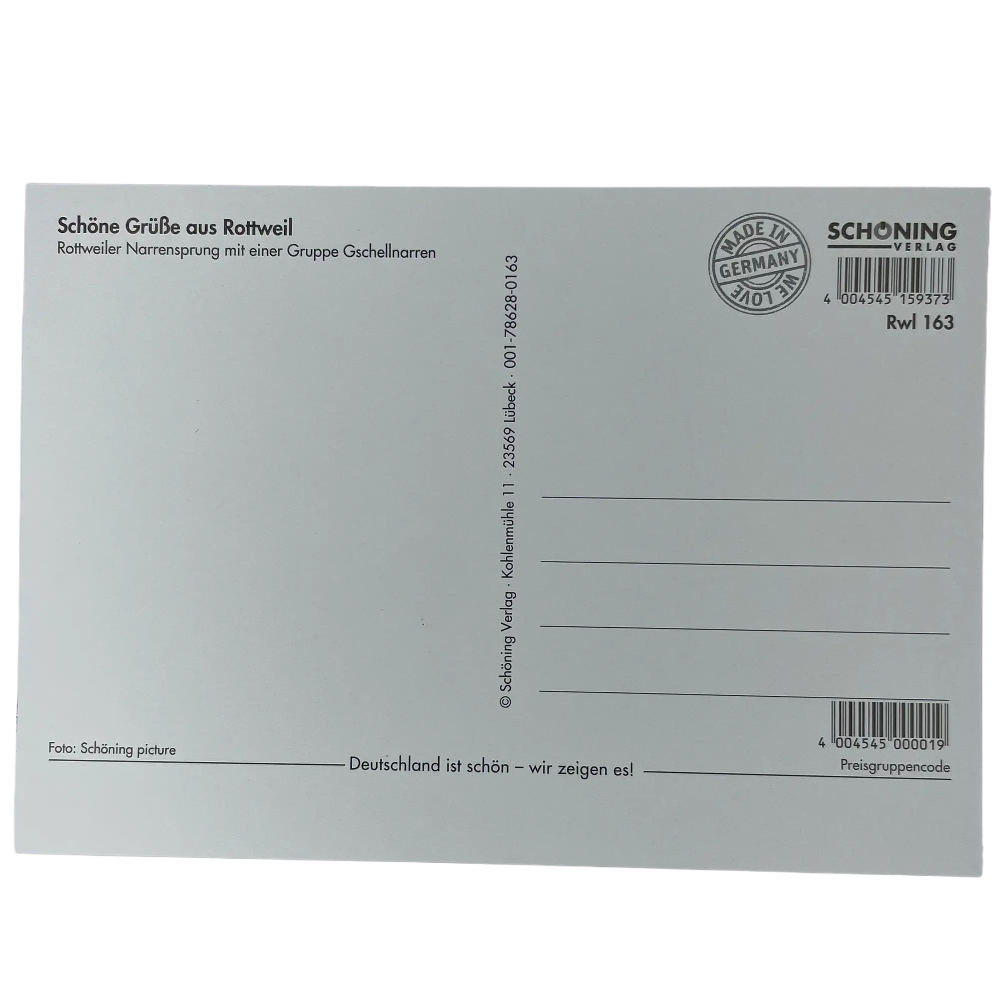 Postkarten Rottweiler Narren