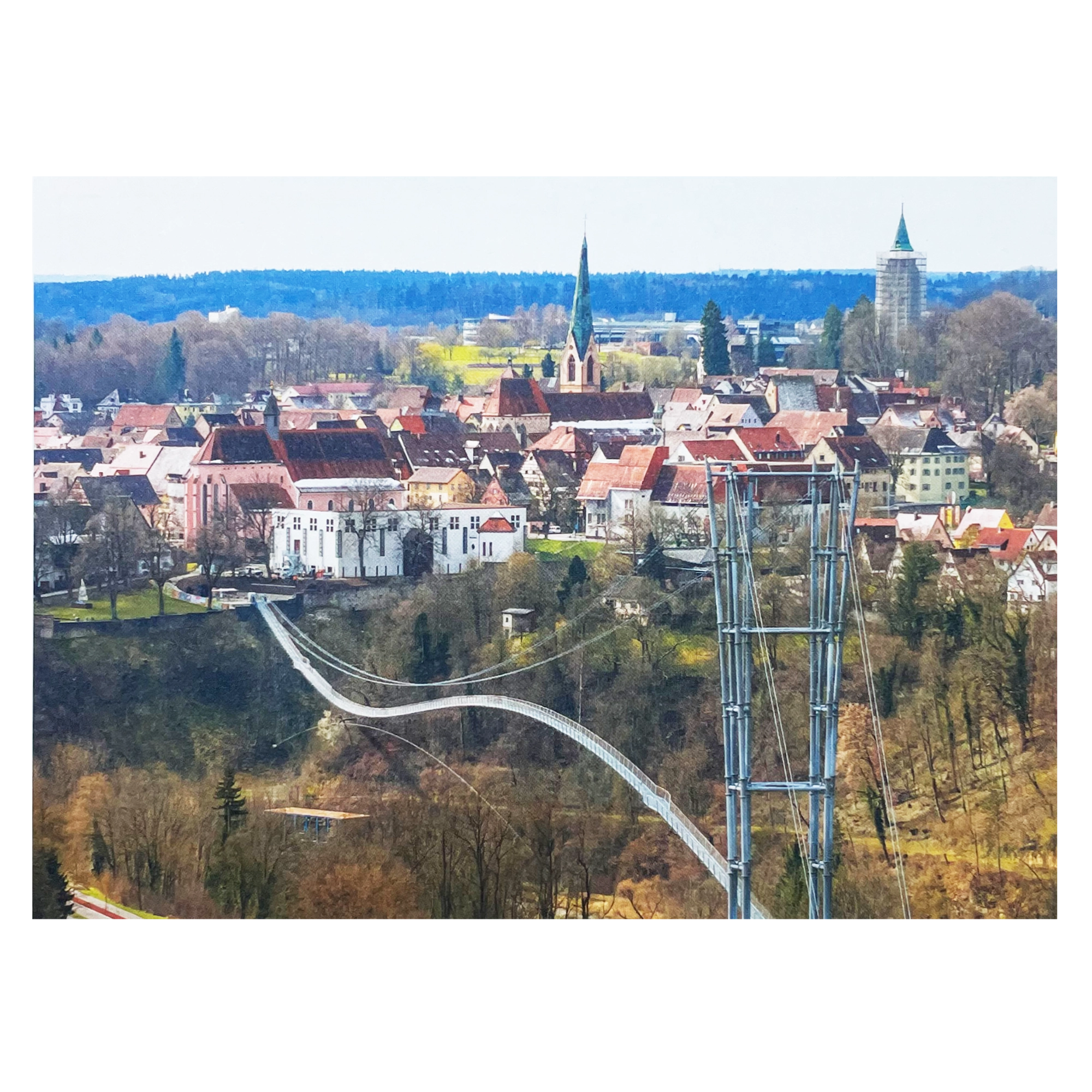 Neckarline Postkarte, Blick auf Innenstadt Neckarline Postkarte, Blick auf Innenstadt