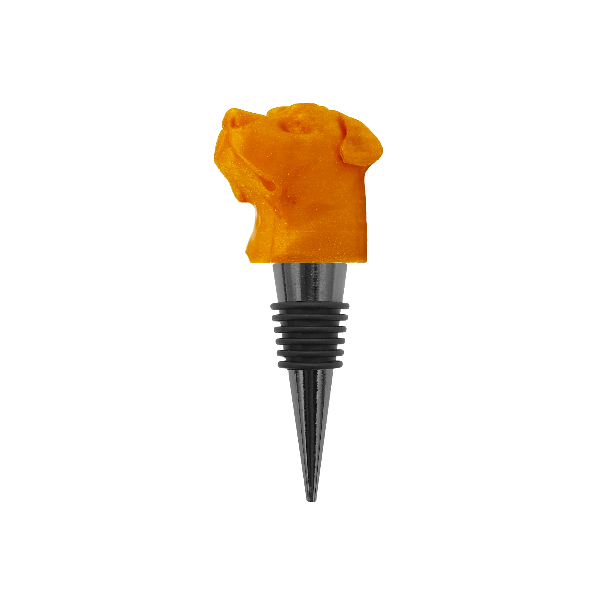 ROTTVILLE Flaschenverschluss, Rottweiler Kopf, Gold-Schwarz