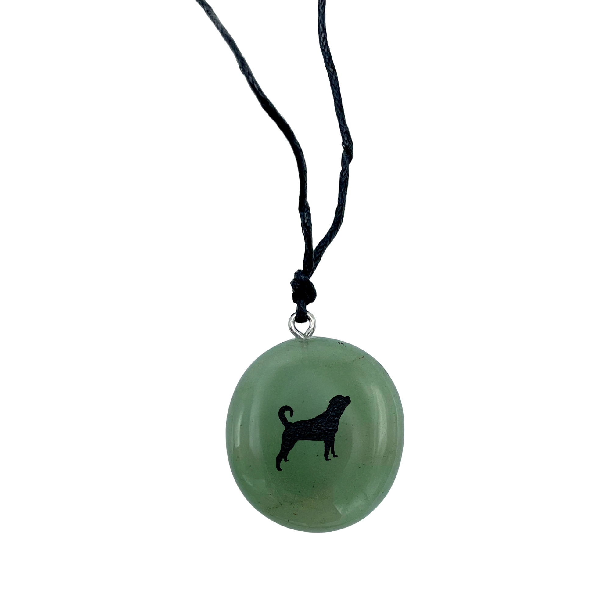 Edelstein-Halskette, Rottweiler Edelstein-Halskette, Rottweiler