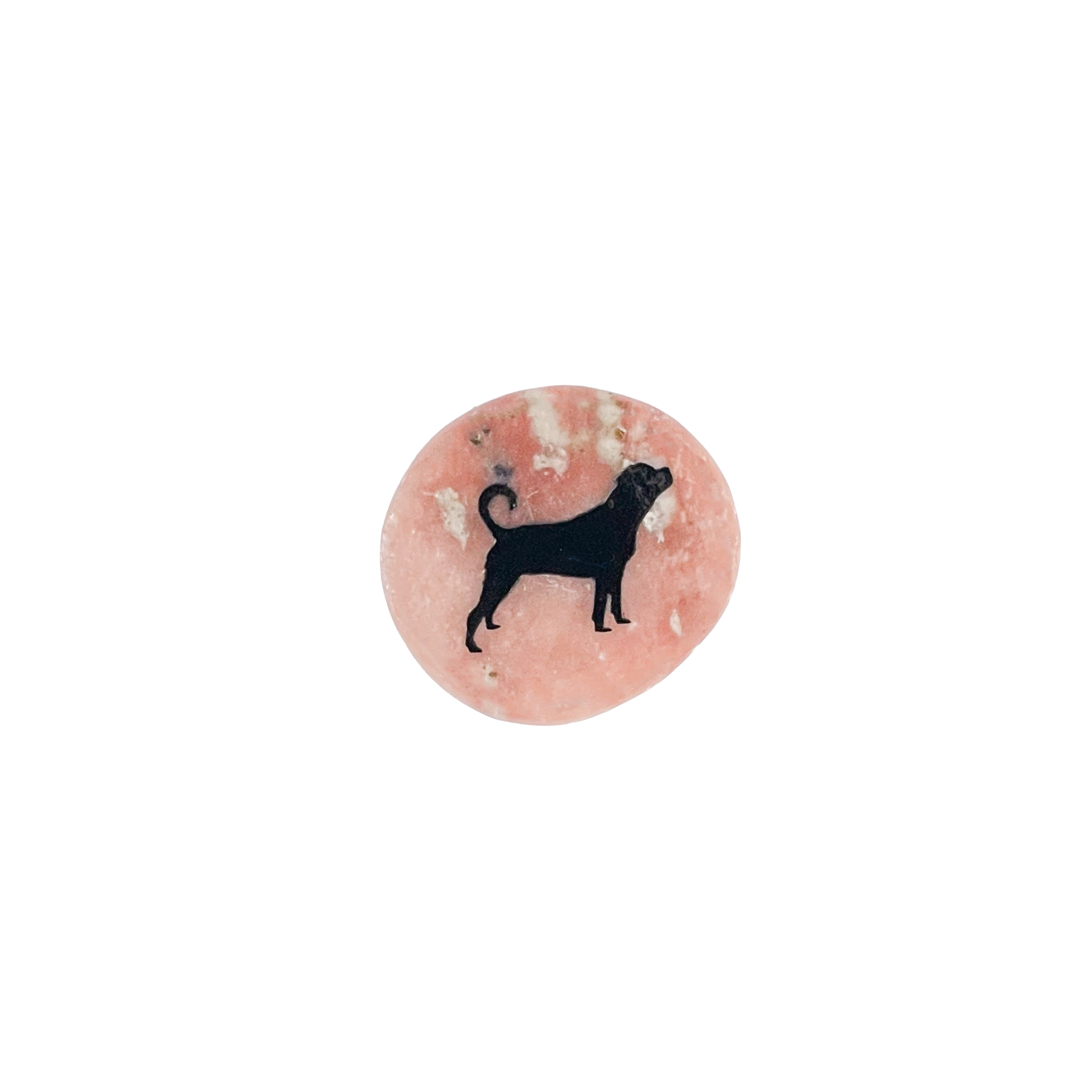 Edelsstein Rottweiler Druck rosa
