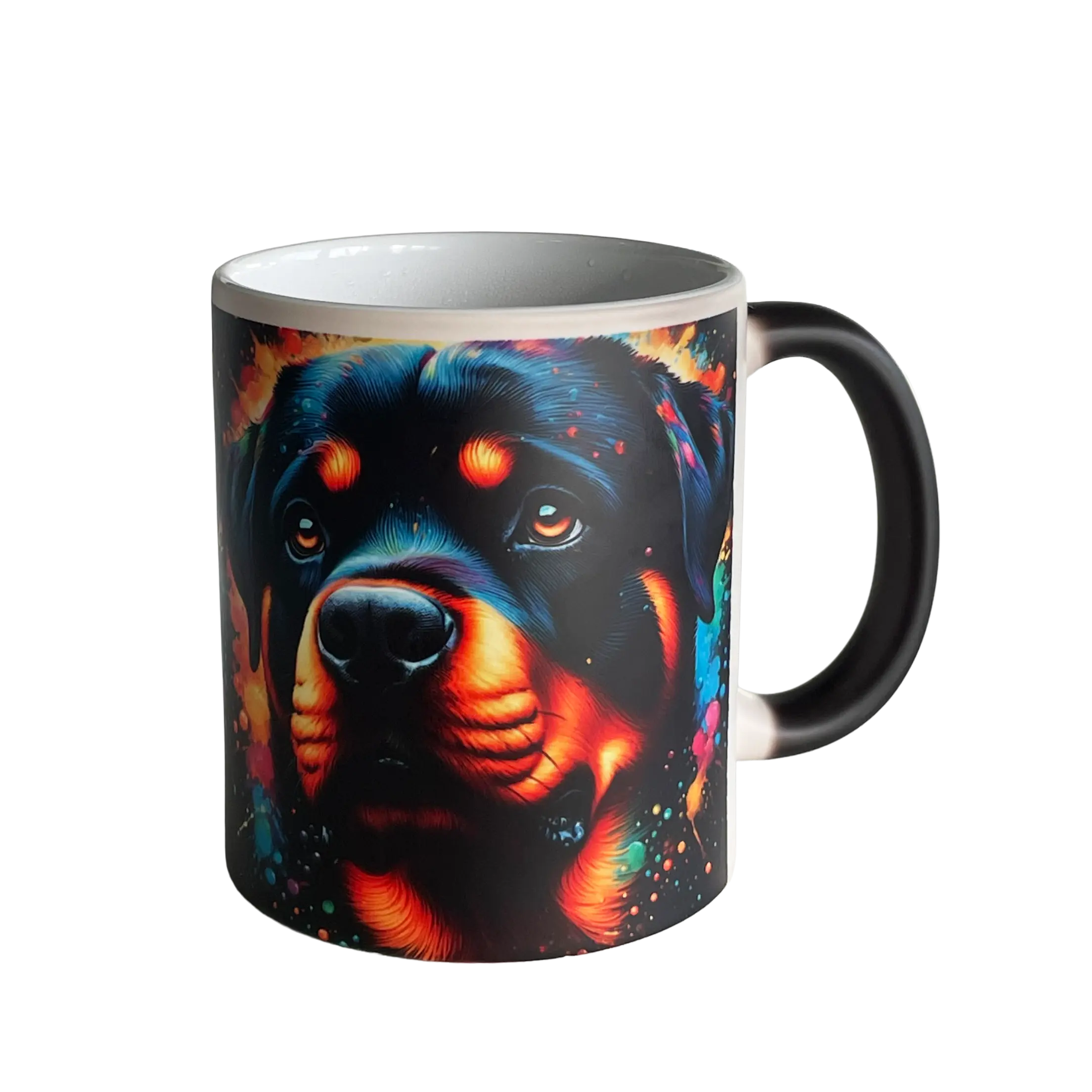 Zaubertasse Rottweiler, Schwarz Zaubertasse Rottweiler, Schwarz