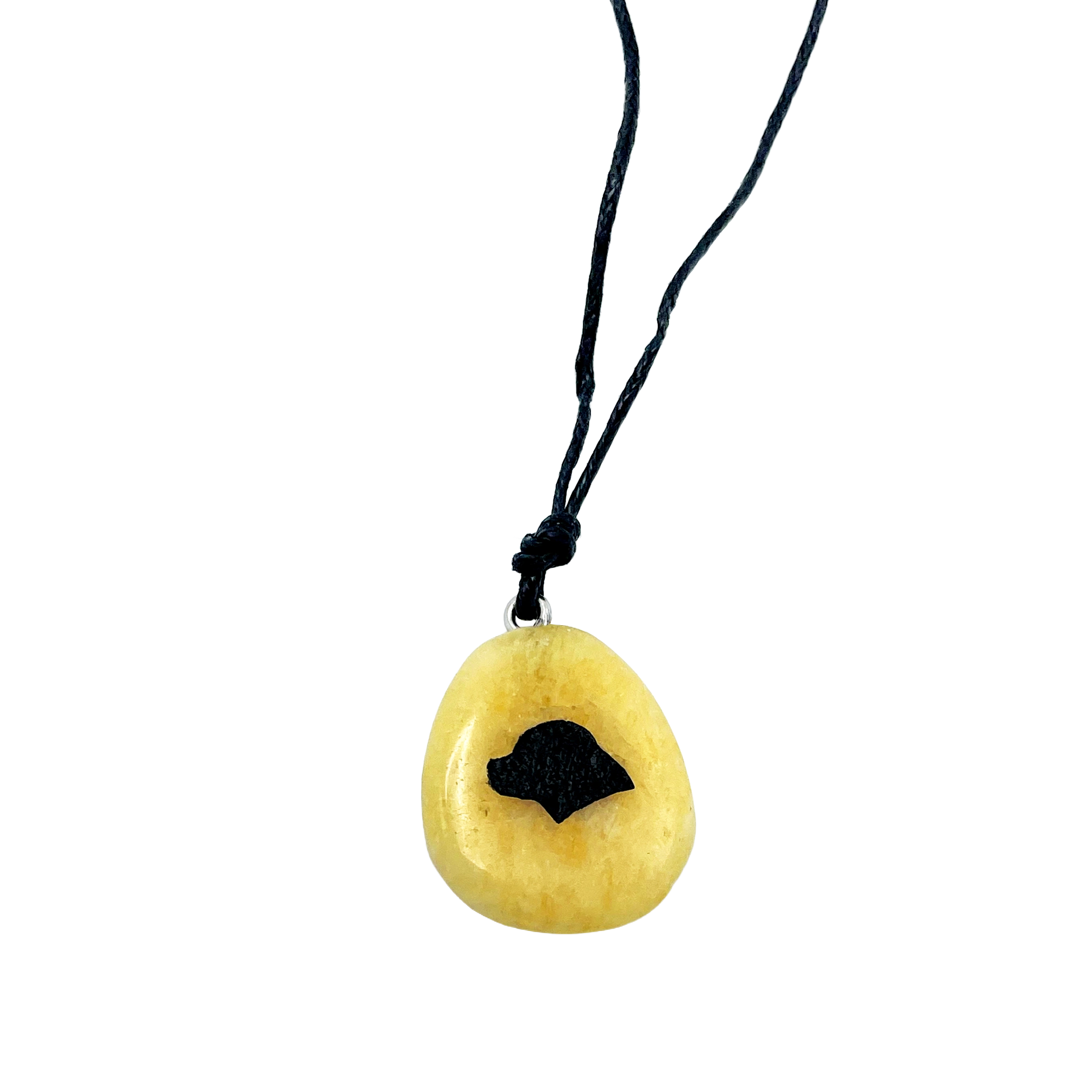 Edelstein-Halskette, Rottweiler Kopf