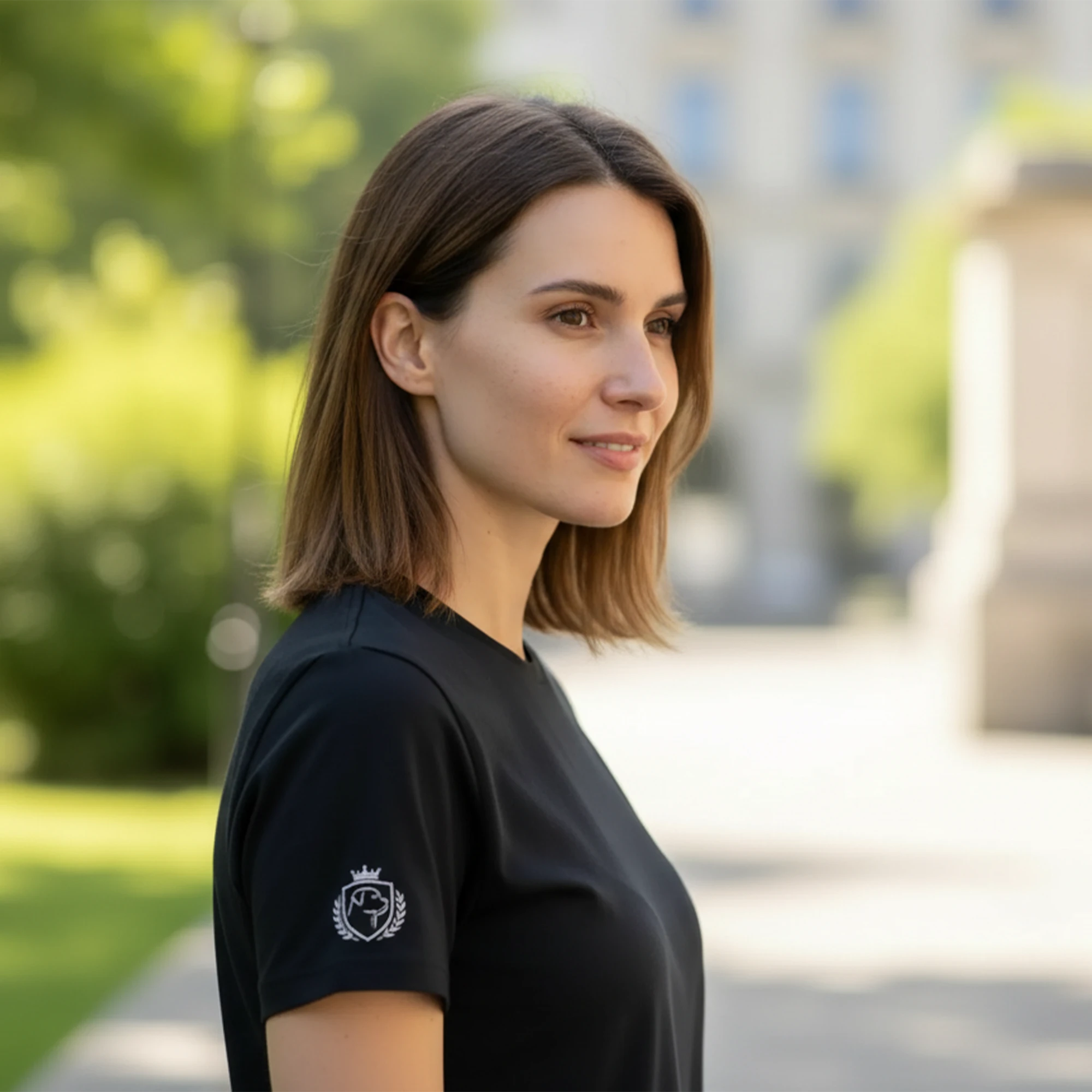 ROTTVILLE T-Shirt, Unisex, Schwarz mit weißen Details ROTTVILLE T-Shirt, Unisex, Schwarz mit weißen Details